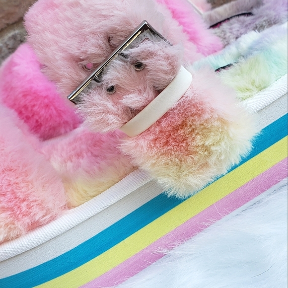 🌈 Rainbow Platform Slides PLUSH Rave Wear - Picture 7 of 9